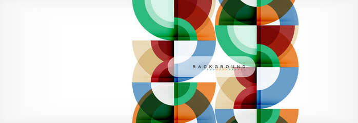 Vector circle abstract background