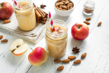 Apple pie protein smoothie