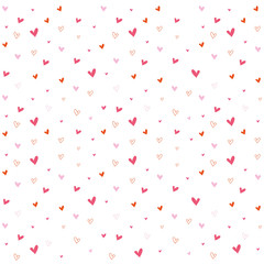 Pattern or background graphics of various hearts. Ideal for institutional and educational material