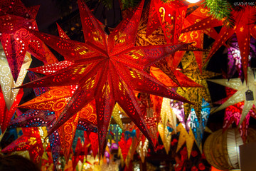 Naklejka premium Christmas stars