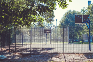 Fototapeta na wymiar Public basketball court