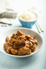Chinese style glazed pork