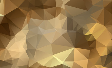 Light Orange vector Low poly crystal background. Polygon design pattern. Low poly illustration, low polygon background.