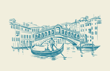 Venice hand drawn