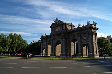 La puerta de Alcalá en Madrid.