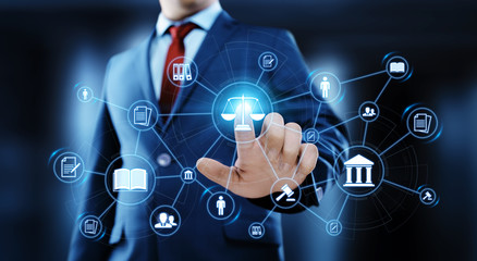 Labor Law Lawyer Legal Business Internet Technology Concept