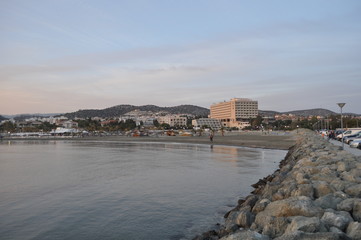 Fototapeta premium The beautiful St Raphael Beach Limassol in Cyprus