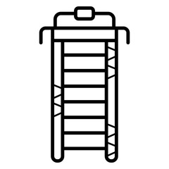 Treadmill icon vector