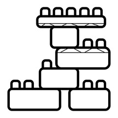 Building blocks icon