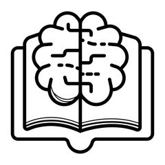 Creative brain icon vector illustration
