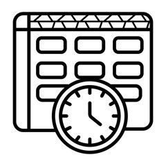 Fototapeta premium Timetable vector icon