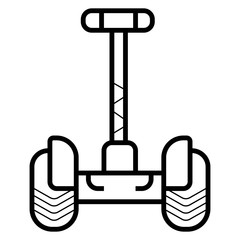 Segway icon. Segway side and front view