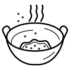 Frying pan icon vector illustration