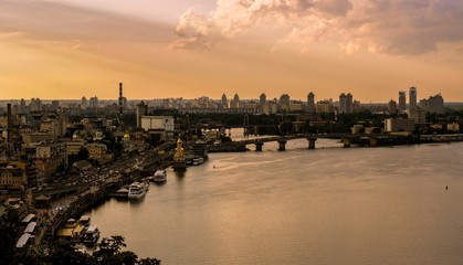 Kijów panorama miasta, Ukraina