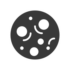 full moon, Halloween related, glyph icon design