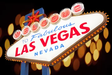 Meubelstickers Welkom bij Las Vegas Sign, Las Vegas, Nevada © somchaij
