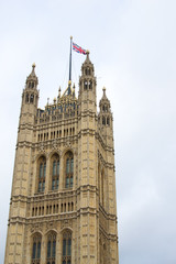 Fototapeta na wymiar Dettaglio della Casa del Parlamento di Londra, Regno Unito