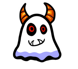 Adorable Horned Ghost