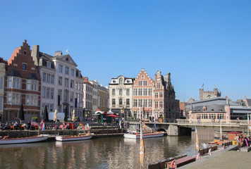 Gent, Belgien, Kanal, Altstadt 