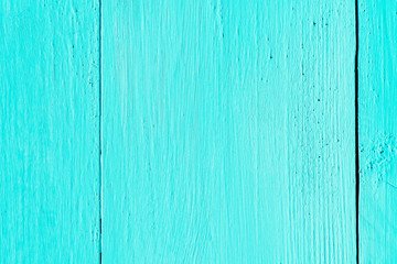 Fototapeta na wymiar Blue Turquoise Wood Board Painted Background
