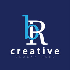 Obraz premium BR Initial letter logo icon vector