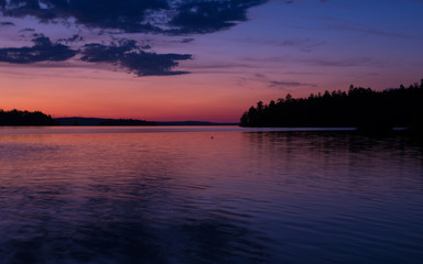 Fototapeta na wymiar Sonnenuntergang in Schweden