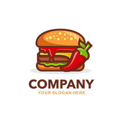 Burger logo vector