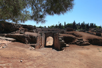 Roman amphitheatre in Merida, Spain 
