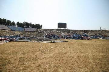 The Ghencea Stadium before being completely demolished