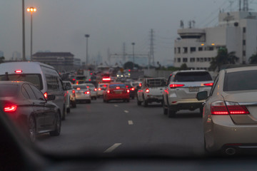 traffic jam on main street