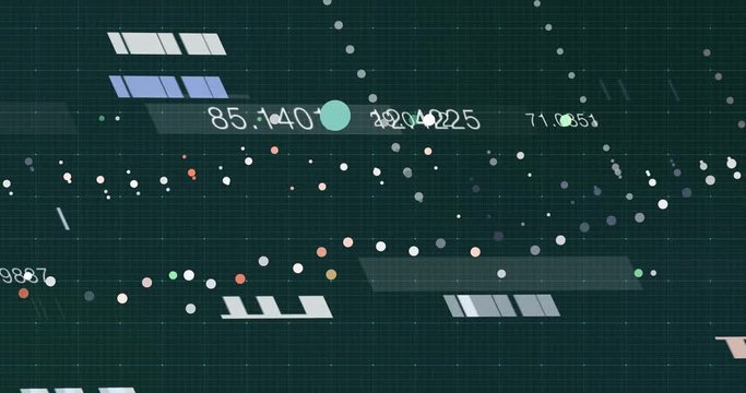 Abstract digital data background, 3D rendering