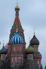 Fototapeta na wymiar The Most popular Place in Moscow, Saint Basil Cathedral, Russia