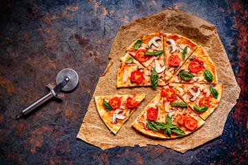 Fresh baked pizza