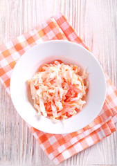 Fresh healthy coleslaw salad