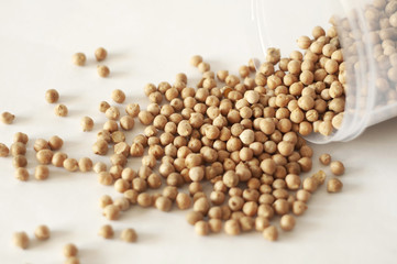 isolated photo of chickpea. white background
