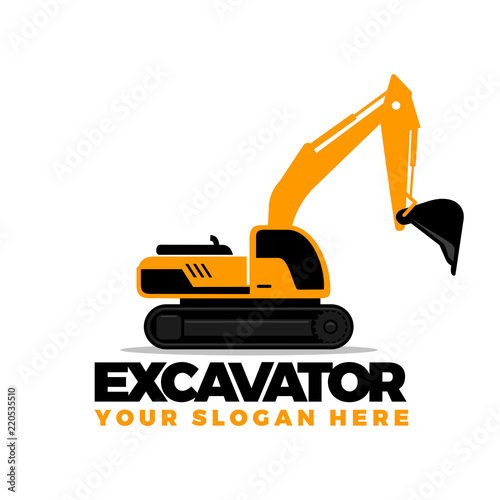 Excavator Logo Vector Stock Image And Royalty Free Vector Files