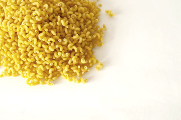 isolated photo of pasta. white background