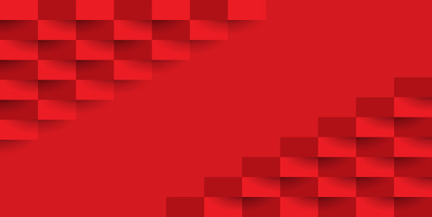 Red abstract background vector with blank space for text.