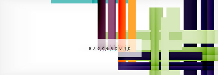 Color stripes and lines, geometric abstract background