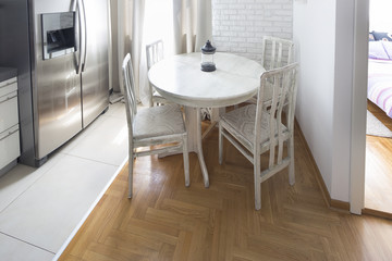 small dining room with kitchen.interior