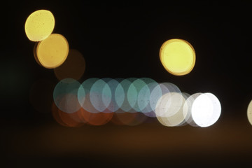 Abstract Bokeh blurred color light can use for background