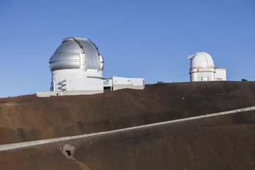 Mauna Kea Gemini North Telescope and University of Hawaii 2.2m Telescope, Big Island, Hawaii: