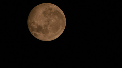 moon in telescope
