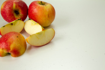 Red fresh apples