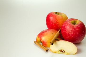 Red fresh apples
