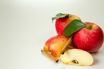 Red fresh apples