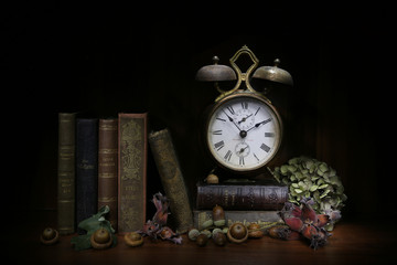 still life with alarrm clock