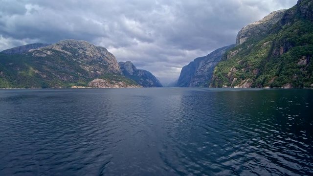 View from ferry in Norway