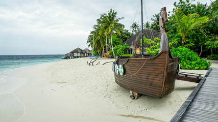 Shipwreck on the shore