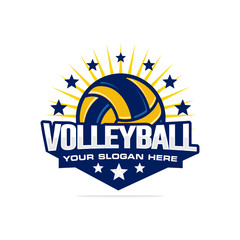 Volleyball Logo Vector